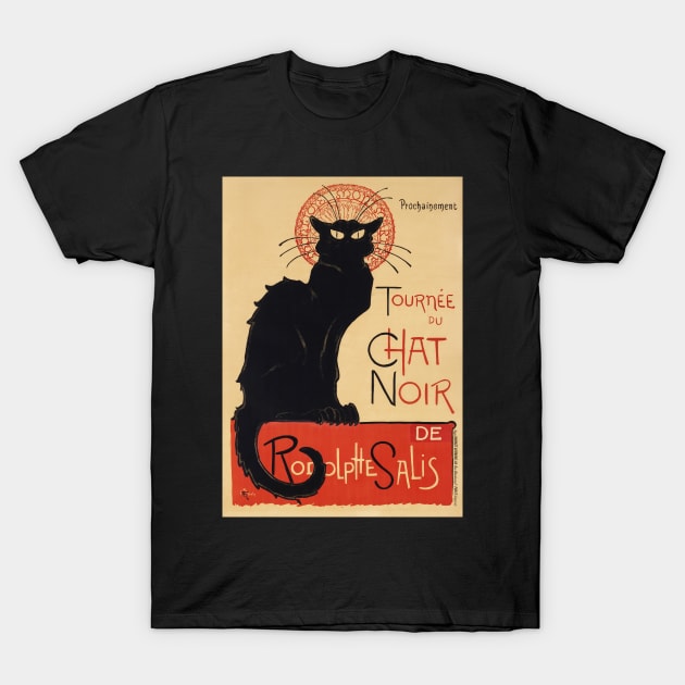 Chat (Cat) Noir Poster T-Shirt by SHWILDLIFE